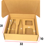 Caja de Cartón Especial con Inserto para Botellas 32X31X10
