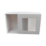 Caja Tipo Cerillo Blanca con Ventana 8x8x3 Con 5