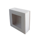 Caja Tipo Cerillo Blanca con Ventana 8x8x3 Con 5