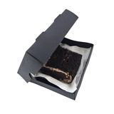 Caja Rebanada de Pastel Negra 11.5x14x3.5 Cms C/52