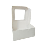 Caja Regalo Blanca Con Ventana 16x16x7 Cms