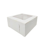 Caja Regalo Blanca Con Ventana 16x16x7 Cms