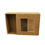 Caja Tipo Cerillo Kraft con Ventana 8x8x3 Con 5