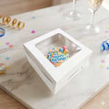 Caja para Quequito o Cupcake Individual Blanca C/10