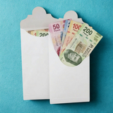 Sobre Blanco Vertical Para Billete 8 x 16 Con 5