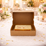 Caja Rebanada de Pastel Kraft 11.5x14x3.5 Cms C/52