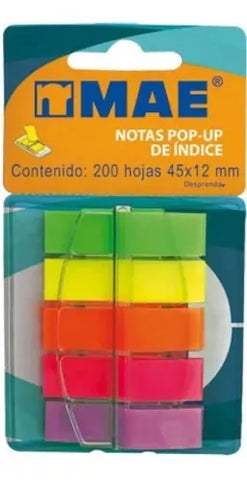 Notas Adhesivas Banderitas Mae Pop-up De Índice 45x12mm