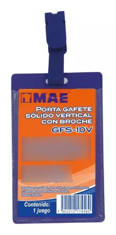 Gafete Mae Solido Vertical C/50 Mae Gfs-10v Azul 5.5 X 9