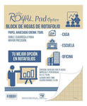 Block Rotafolio Optico Royal Pad 64.3 X 79 Cm 25 Hjs. Crema