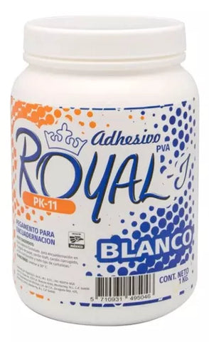 Pegamento Para Blocks Y Encuadernar Color Blanco 1 Kg Royal