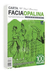 Papel Facia Opalina Blanco 120 Gr Carta - Paquete 100 Hojas