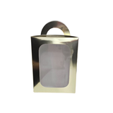 Caja Dulcera Dorada Con Ventana Frontal 11x6.4x14 Cms