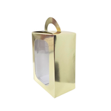 Caja Dulcera Dorada Con Ventana Frontal 11x6.4x14 Cms