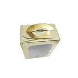 Caja Dulcera Dorada Con Ventana Frontal 11x6.4x14 Cms