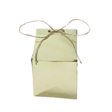 Caja Dulcera Mini Dorada con Yute