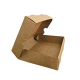 Caja Rebanada de Pastel Kraft 11.5x14x3.5 Cms C/52