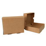 Caja Rebanada de Pastel Kraft 11.5x14x3.5 Cms C/52