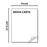 Papel Bond Royal 1/2 Media Carta 75gr 94% Bco 500 Hojas
