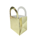 Caja Dulcera Mini Dorada con Asa