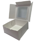 Caja Regalo Blanca Con Ventana 13x13x6 Cms C/2