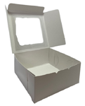 Caja Regalo Blanca Con Ventana 13x13x6 Cms C/2