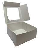 Caja Regalo Blanca Con Ventana 13x13x6 Cms C/2