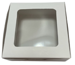 Caja Regalo Blanca Con Ventana 13x13x6 Cms C/2