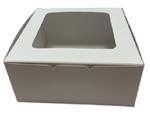 Caja Regalo Blanca Con Ventana 13x13x6 Cms C/2