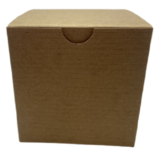 Caja de regalo de presentación. Kraft. 10x10x13.5cm