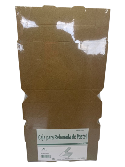 Caja Rebanada de Pastel Kraft  Cms C/52 – Regem